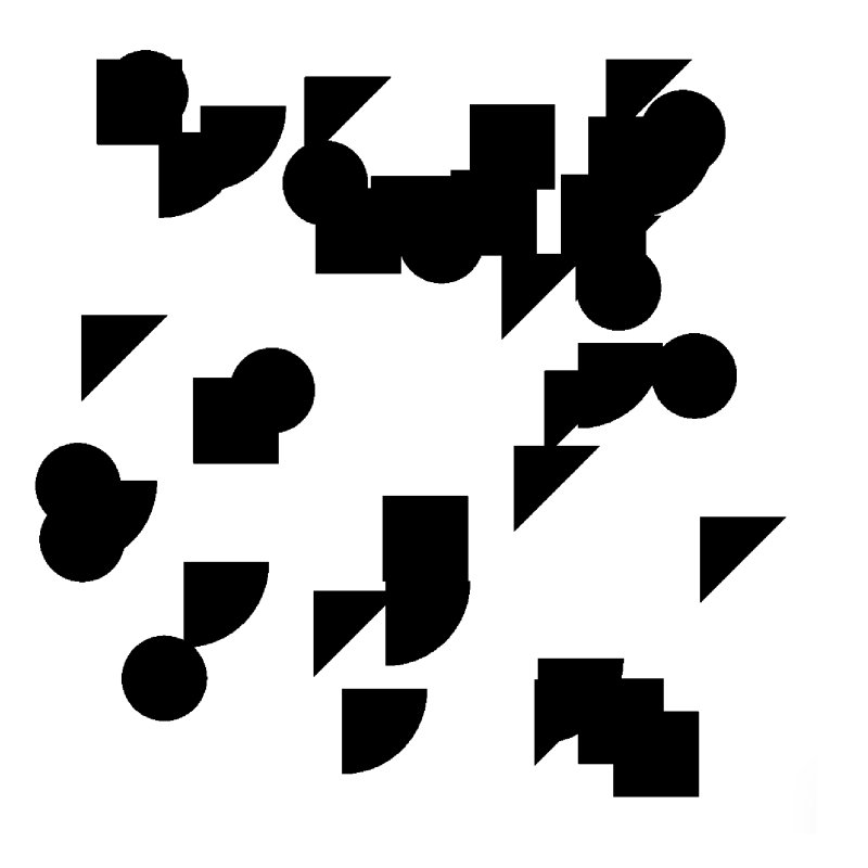 Beispielbild geometrische Formen, Füllfarbe schwarz